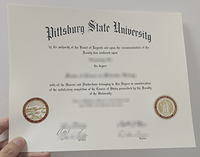 Pittsburg State University diploma