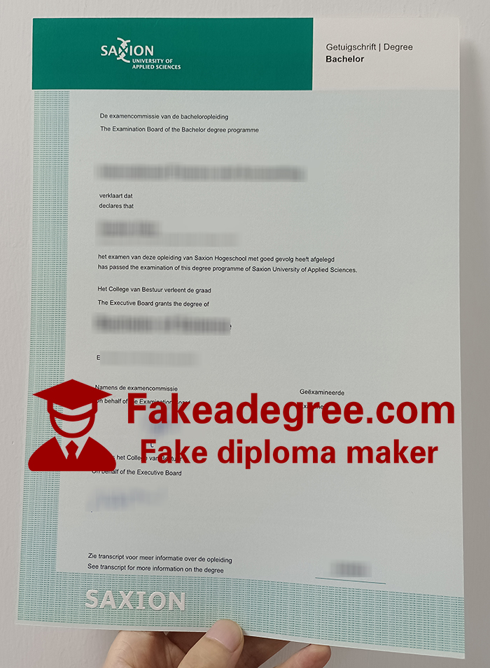 Saxion University of Applied Sciences degree Saxion University of Applied Sciences degree