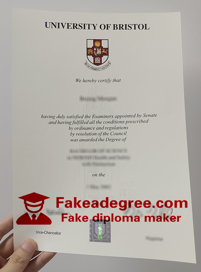 University of Bristol diploma