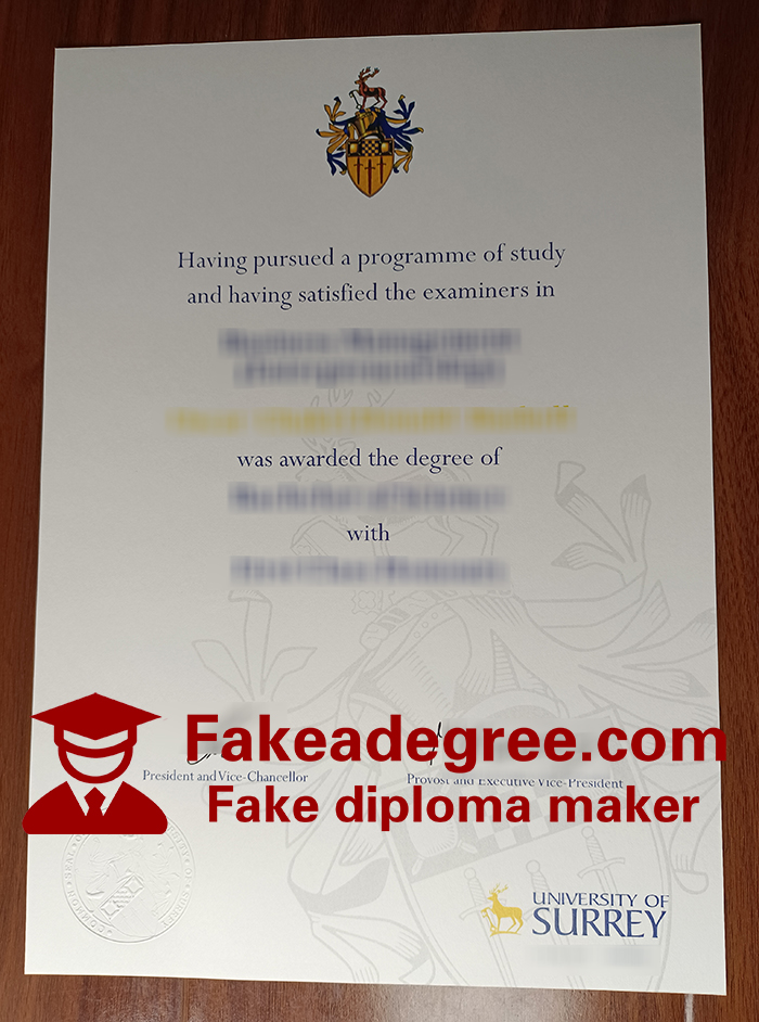 University of Surrey diploma
