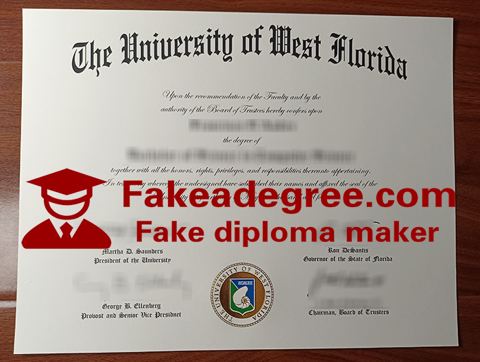 University of West Florida diploma, UWF diploma