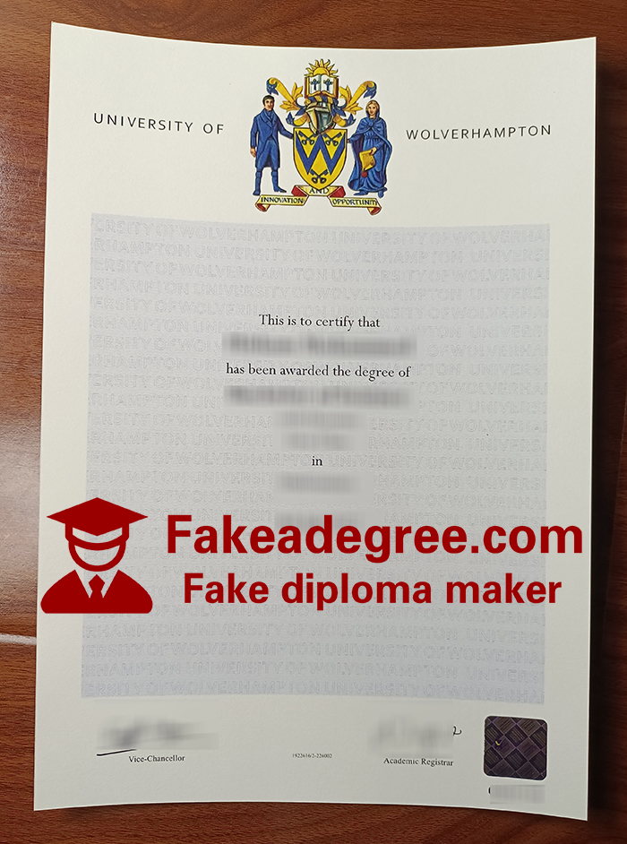 University of Wolverhampton diploma