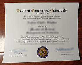 Western Governors University diploma