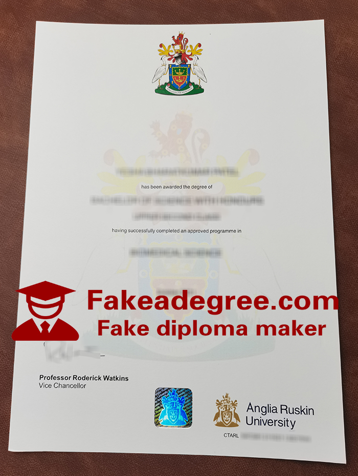 Anglia Ruskin University diploma