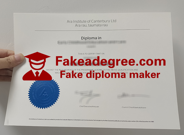 Ara Institute of Canterbury diploma