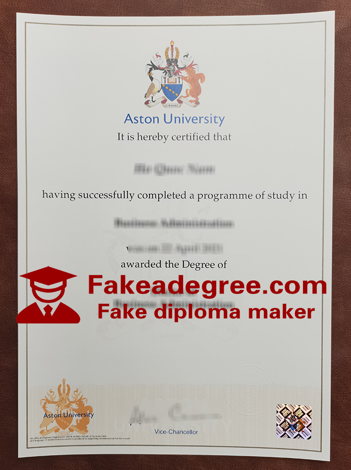 Aston University diploma