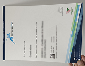 Australian Fitness Academy certificate