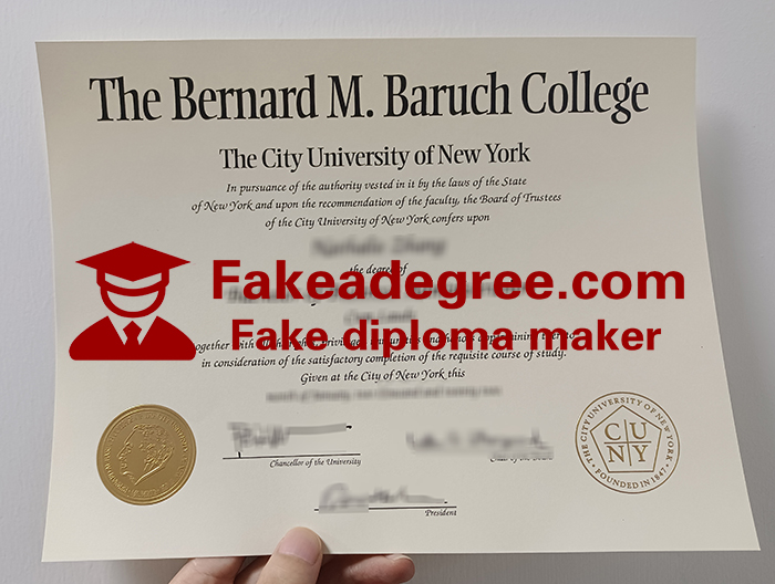 Bernard M. Baruch College diploma