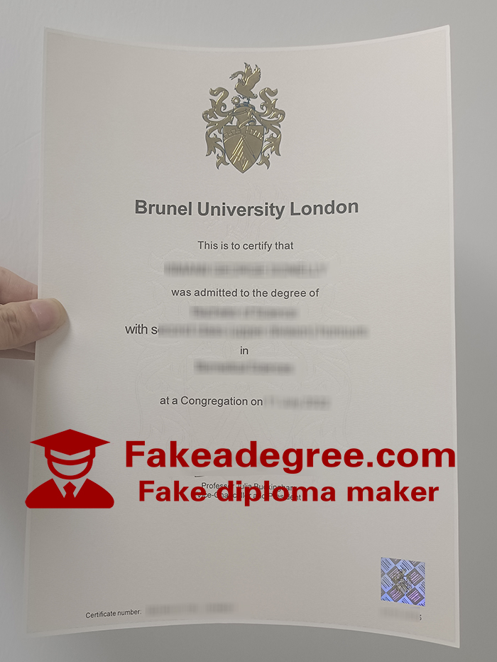 Brunel University London diploma