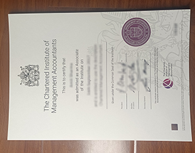 CIMA certificate