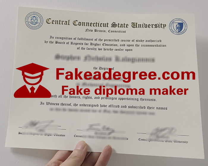 Central Connecticut State University diploma