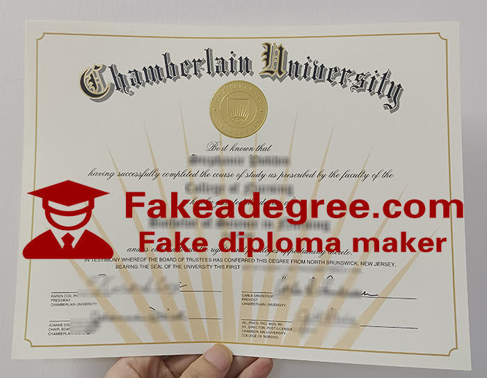 Chamberlain University diploma Chamberlain University diploma