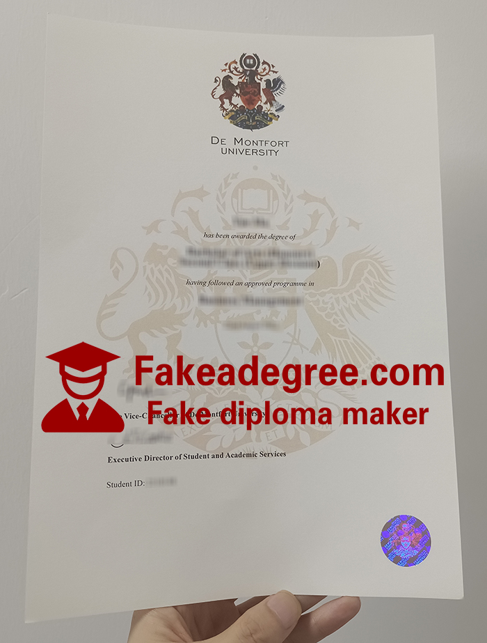 De Montfort University diploma