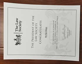 Law Society certificate