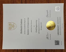 Leeds Beckett University diploma