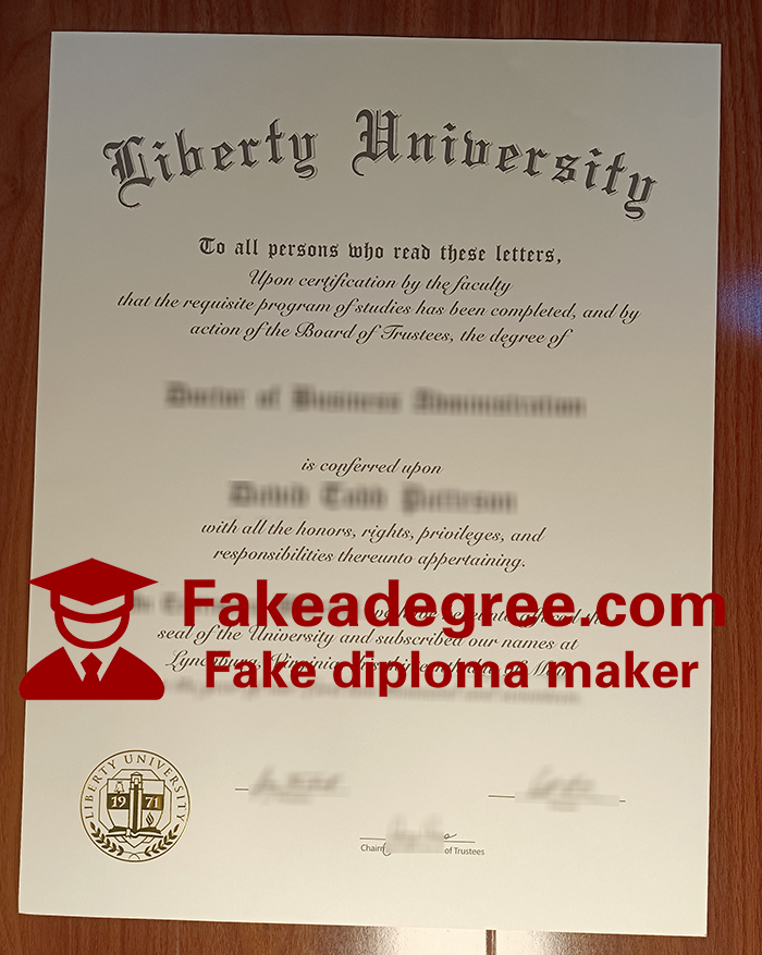 Liberty University diploma Liberty University diploma