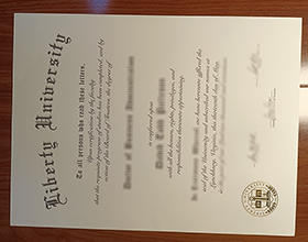 Liberty University diploma