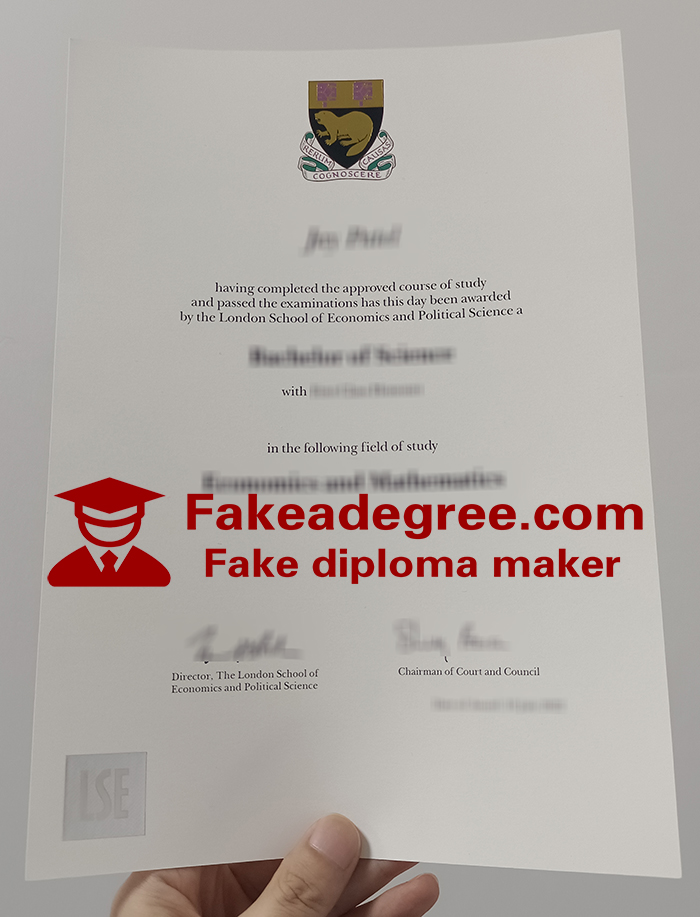 London School of Economics diploma