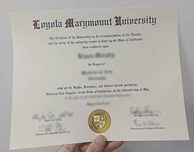 Loyola Marymount University diploma