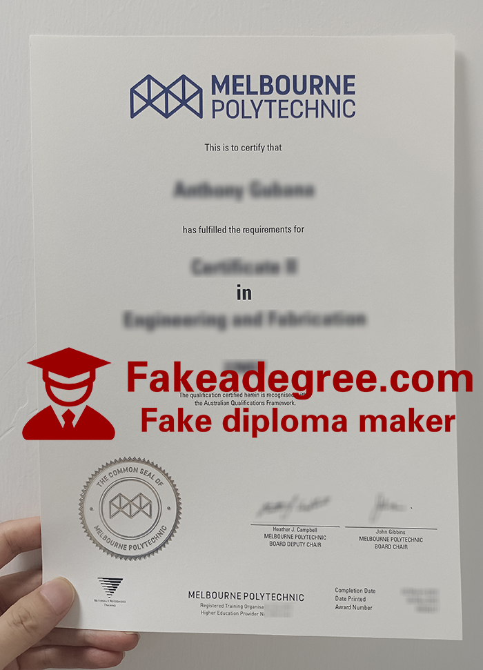Melbourne Polytechnic diploma