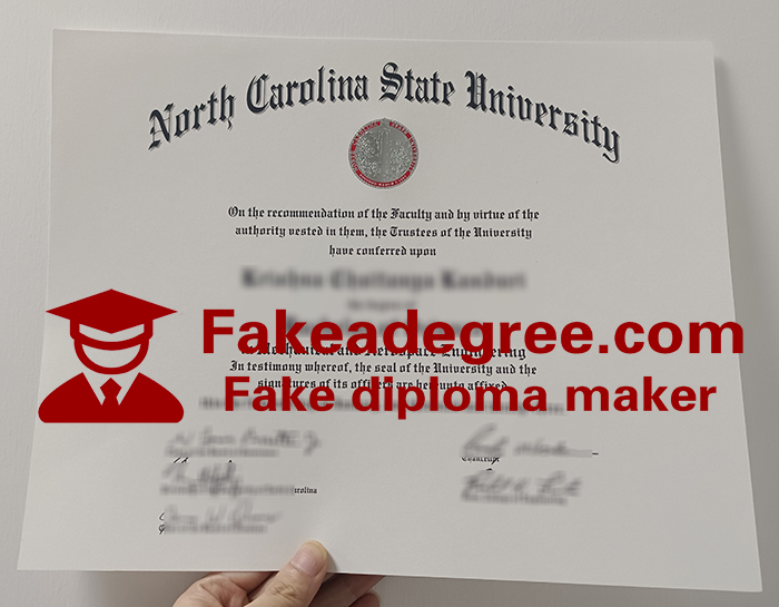 North Carolina State University diploma North Carolina State University diploma