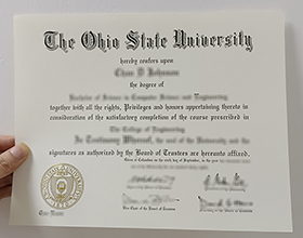 Ohio State University diploma