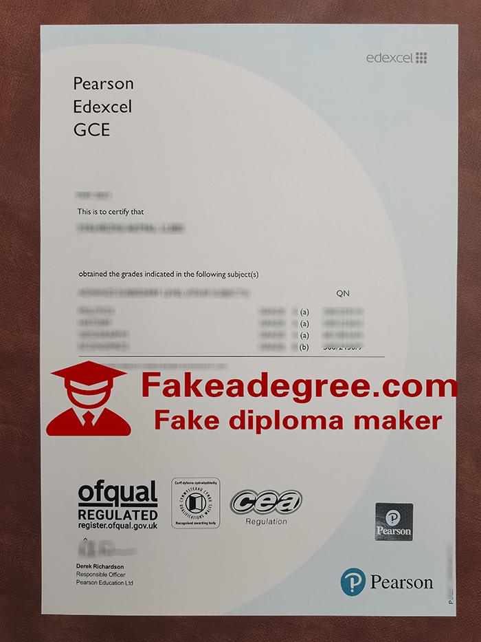 Pearson Edexcel certificate