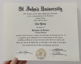 St. John's University diploma