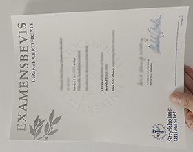 Stockholm University diploma