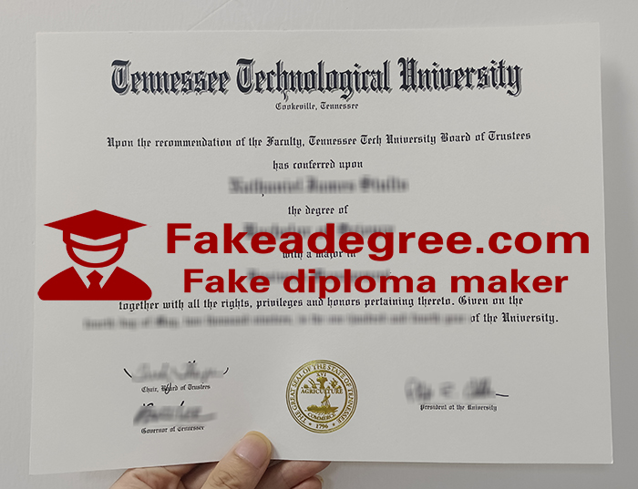 Tennessee Technological University diploma Tennessee Technological University diploma