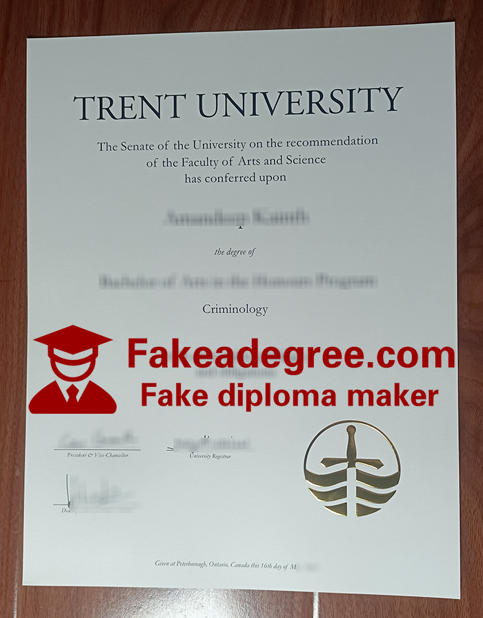 Trent University diploma