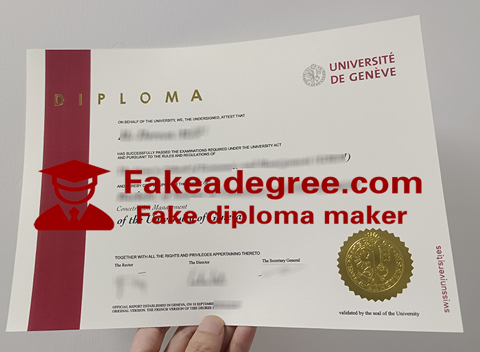 Université de Genève diploma Université de Genève diploma