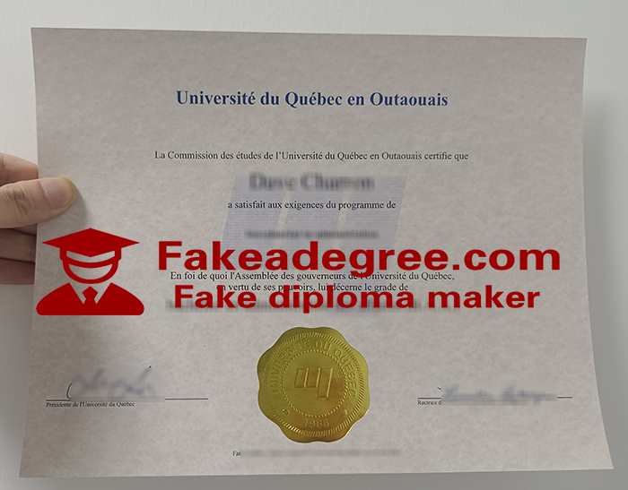 Université du Québec en Outaouais diploma