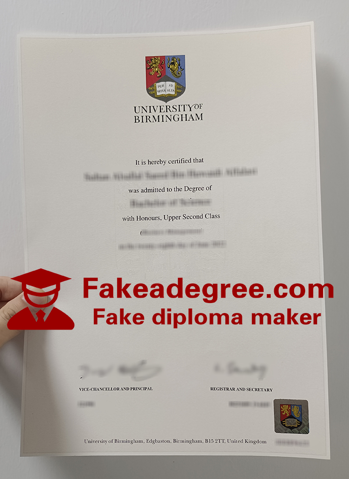 University of Birmingham diploma
