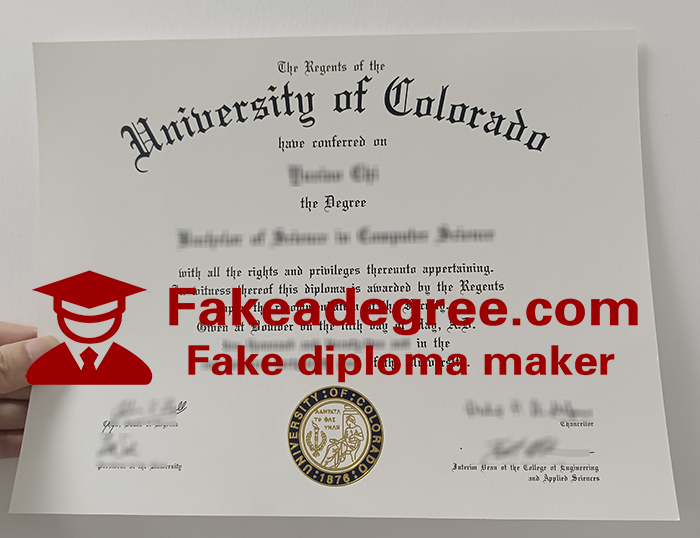 University of Colorado diploma University of Colorado diploma