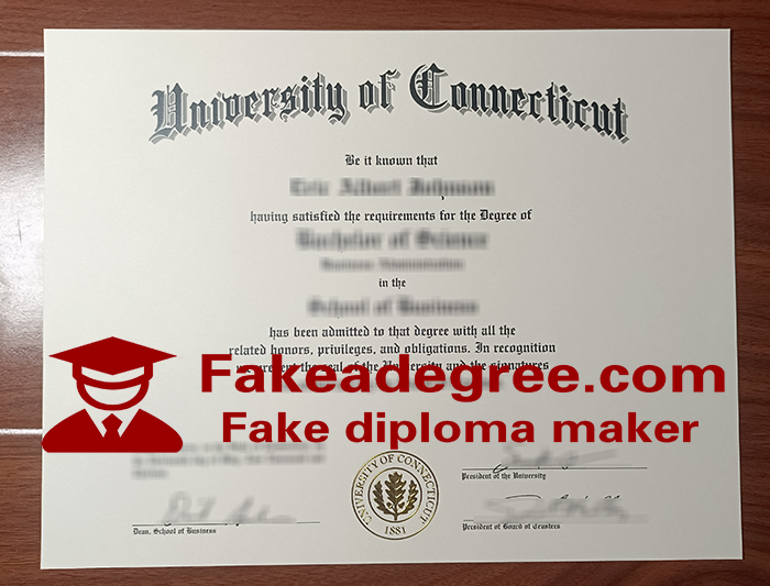 University of Connecticut diploma