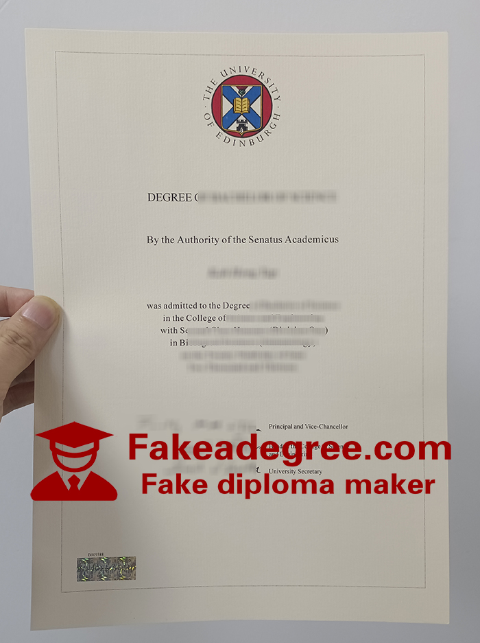 University of Edinburgh degree