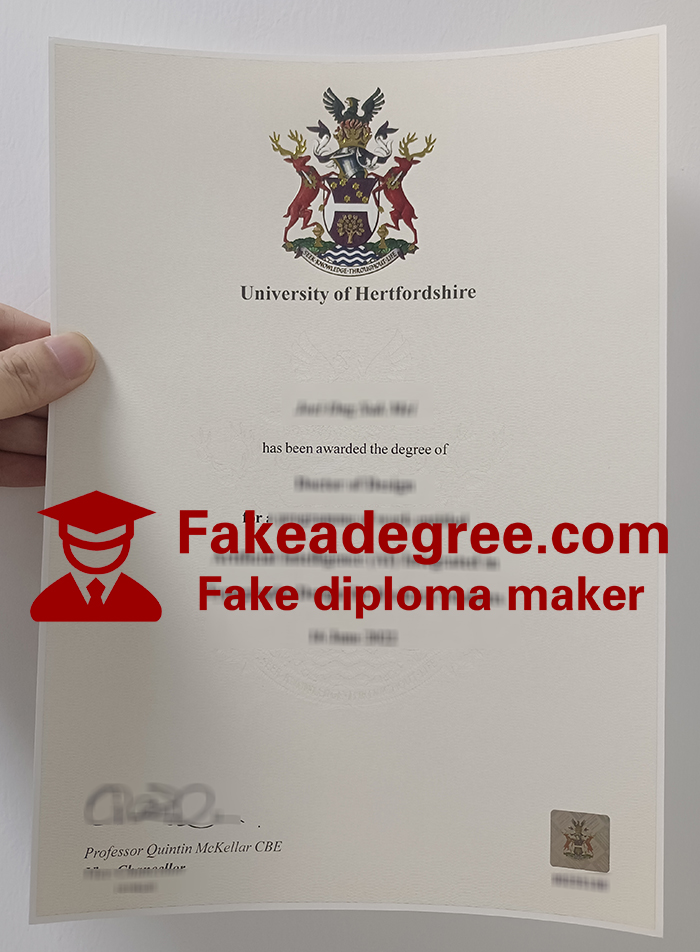University of Hertfordshire diploma