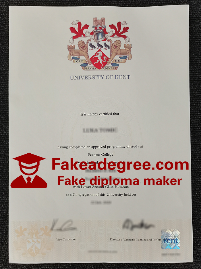 University of Kent diploma