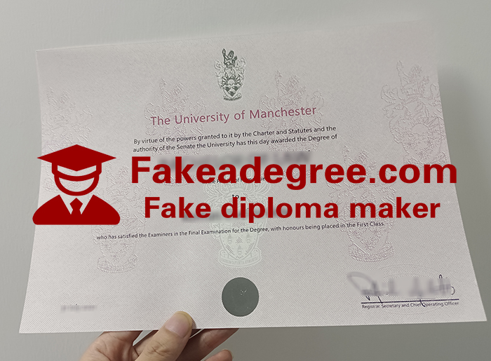 University of Manchester diploma