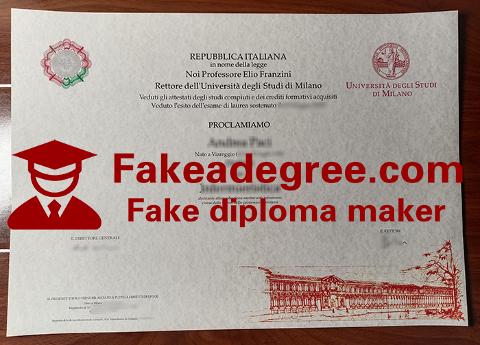 University of Milan diploma University of Milan diploma