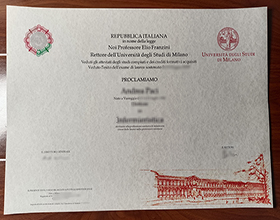 University of Milan diploma