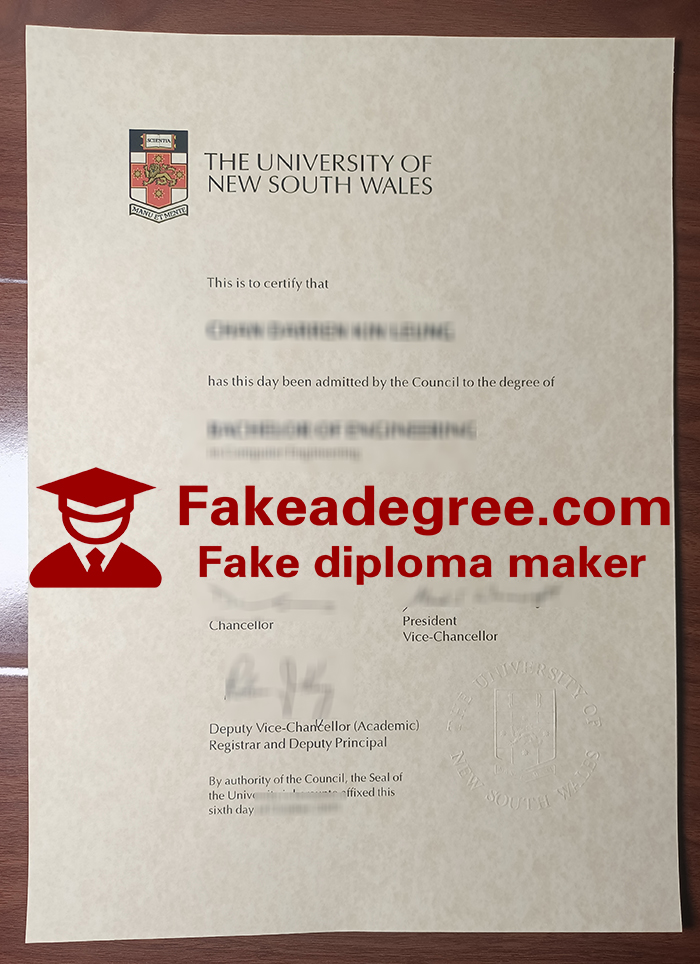 University of New South Wales diploma University of New South Wales diploma