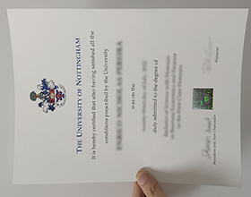 University of Nottingham diploma
