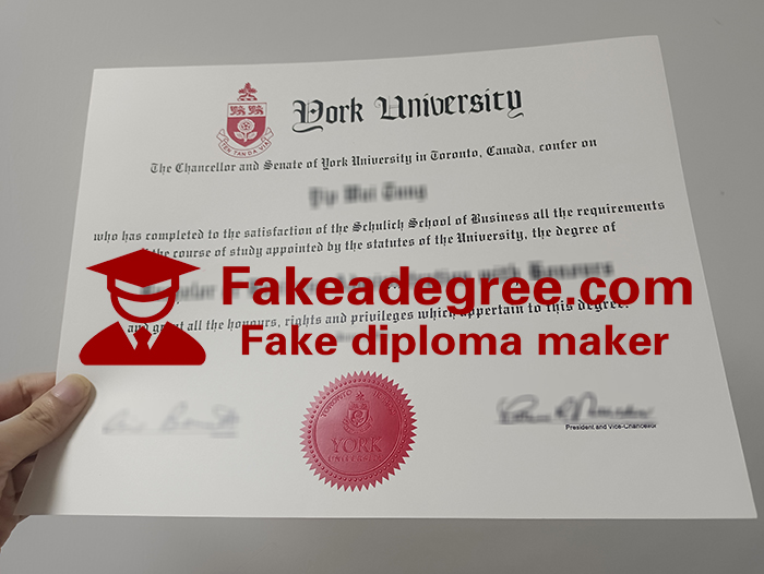 York University diploma