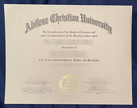 Abilene Christian University diploma