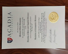 Acadia University diploma