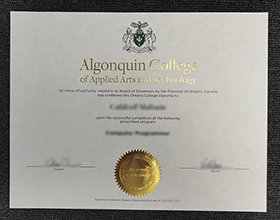 Algonquin College diploma