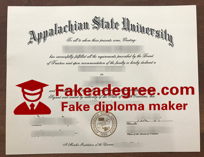 Appalachian State University diploma Appalachian State University diploma