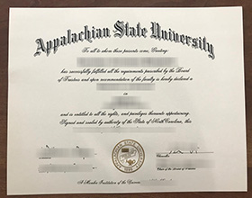 Appalachian State University diploma